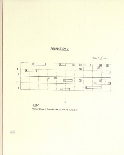 M. Feldman: Projection 3 2 für Klavier (1951)