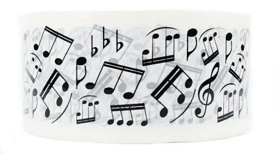 Packaging tape notes white
