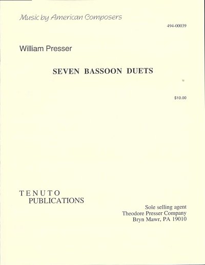 W. Presser: 7 Bassoon Duets
