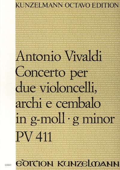 A. Vivaldi: Konzert für 2 Violoncelli g-Moll PV 411 (Part.)