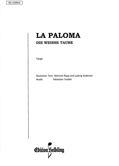S. de Yradier: La Paloma, Akk