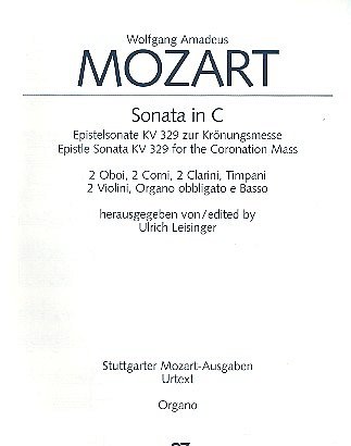 W.A. Mozart: Sonata in C KV 329, KamoBc (ORG)