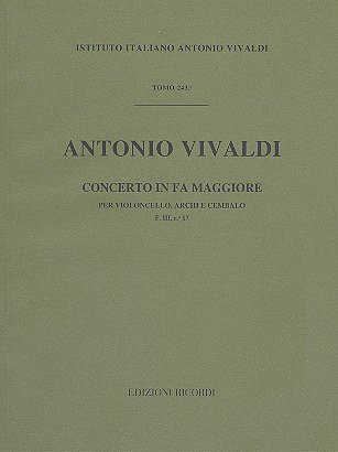 A. Vivaldi: Concerto In Fa RV 410 (Part.)