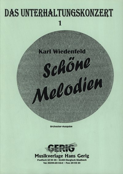 Wiedenfeld K.: Schoene Melodien