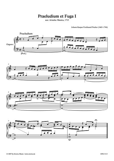 DL: J.C.F. Fischer: Praeludium et Fuga I aus: Ariadne Musica