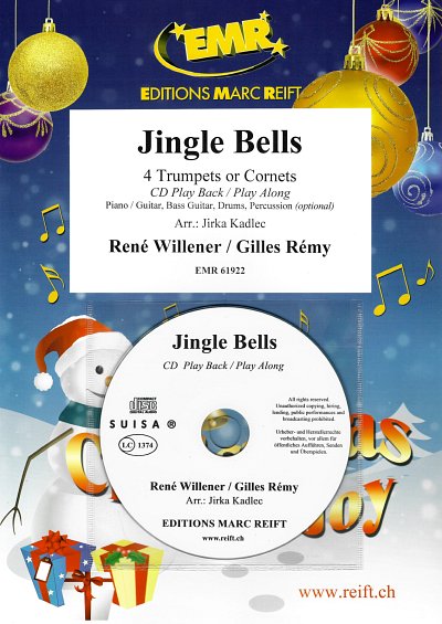 R. Willener: Jingle Bells, 4Trp/Kor (+CD)