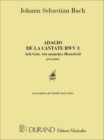 J.S. Bach: Adagio 3 Cantate Piano (Saint Saens), Klav