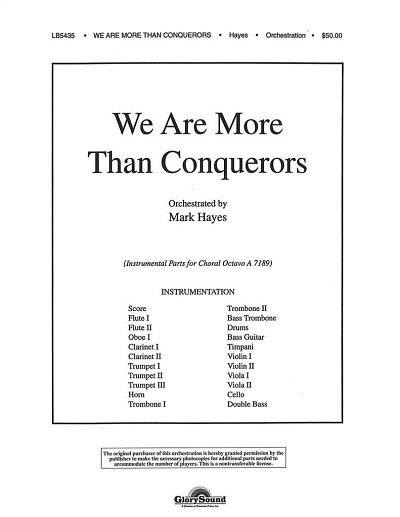 M. Hayes: We Are More Than Conquerors, GchKlav (Chpa)