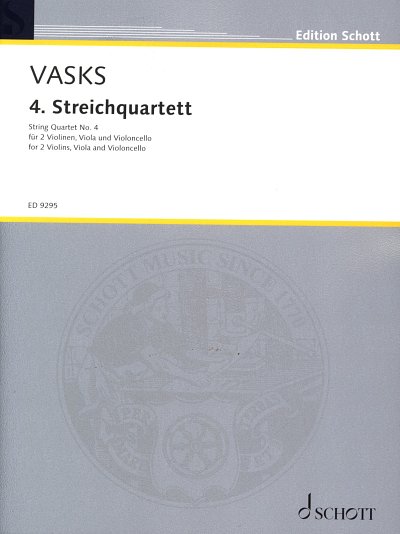 P. Vasks: 4. Streichquartett , 2VlVaVc (Pa+St)
