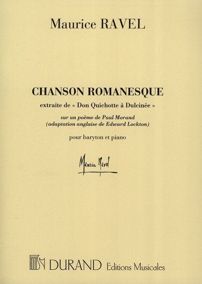 M. Ravel: Don Quichotte à Dulcinée - Chan, GesBrKlav (Part.)
