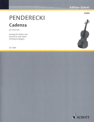 K. Penderecki: Cadenza , Viol