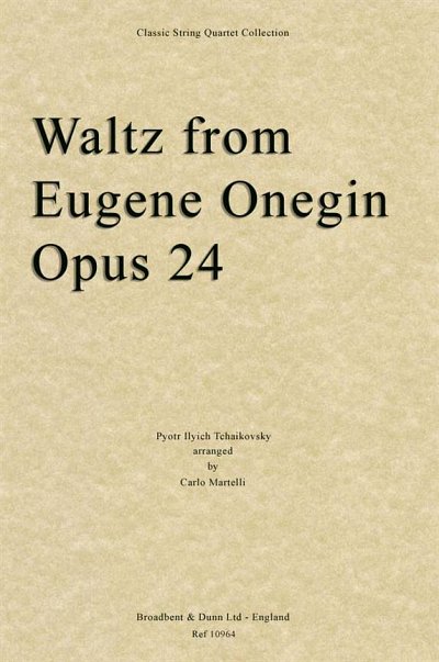 P.I. Tschaikowsky: Waltz from Eugene Onegin, 2VlVaVc (Part.)