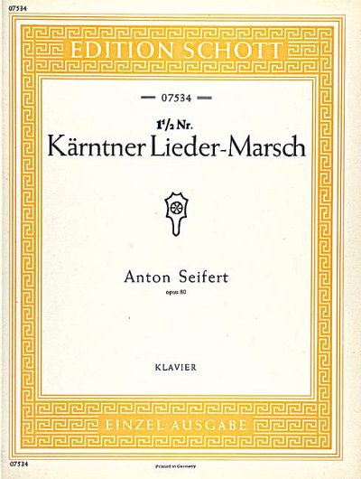 DL: A. Seifert: Kärntner Lieder-Marsch, Klav