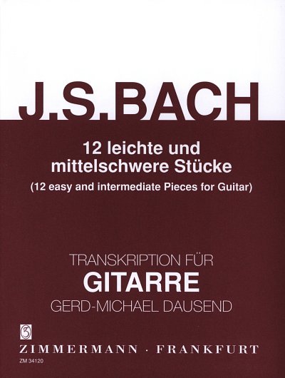 J.S. Bach: 12 leichte und mittelschwere Stücke, Git