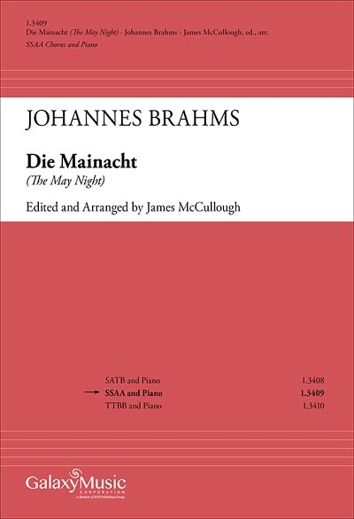 J. Brahms: Die Mainacht: (The May Night), FchKlav (Chpa)