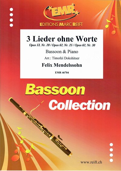 F. Mendelssohn Barth: 3 Lieder ohne Worte, FagKlav