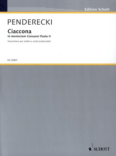 K. Penderecki: Ciaccona  (Pa+St)