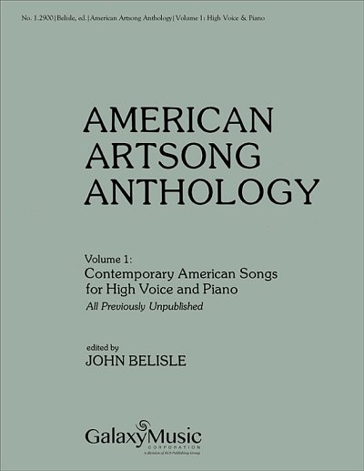 American Artsong Anthology, Volume 1, GesHKlav