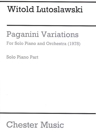 Variations For Solo Piano And Orchestra, Klav