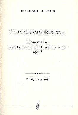 Concertino op. 48 für Klarinette und kleines (Stp)