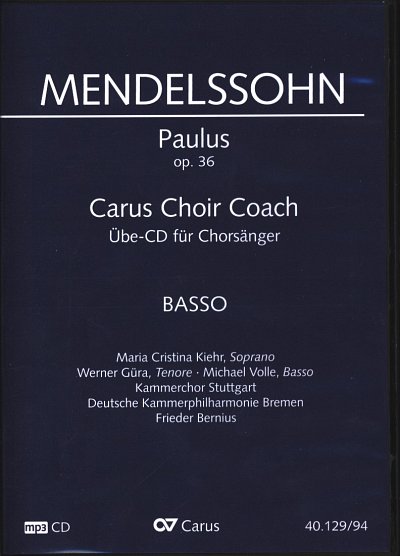F. Mendelssohn Barth: Paulus op. 36 , 4GesGchOrchO (CD Bass)
