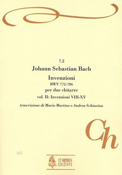J.S. Bach: Inventions Nos. 8-15 BWV 772-786 Vol. 2