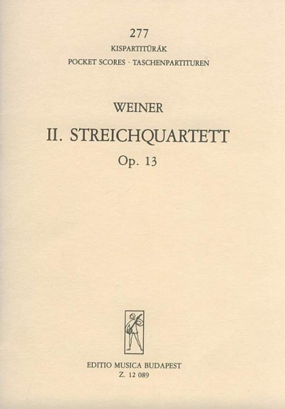 L. Weiner: Streichquartett Nr. 2 fis-Moll op., 2VlVaVc (Stp)