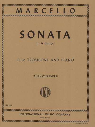 B. Marcello: Sonate in a-Moll, PosKlav (KlavpaSt)