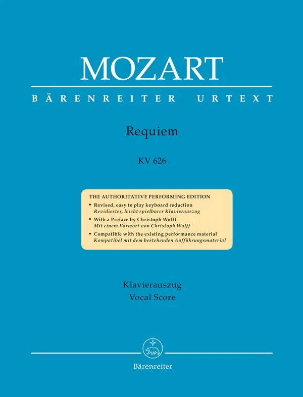 W.A. Mozart: Requiem KV 626, 4GesGchOrchO (KA) (0)