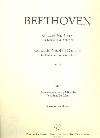 L. v. Beethoven: Konzert Nr. 4 G-Dur op. 58, KlavOrch (VcKb)