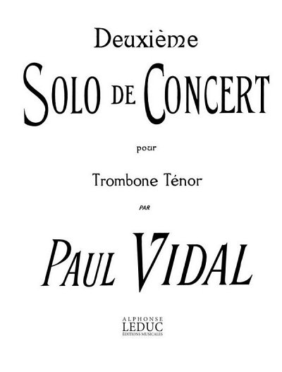 Vidal: Deuxieme Solo De Concert, PosKlav (KlavpaSt)