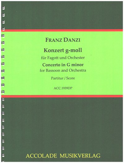 F. Danzi: Fagottkonzert g-moll, FagOrch (Dirpa)