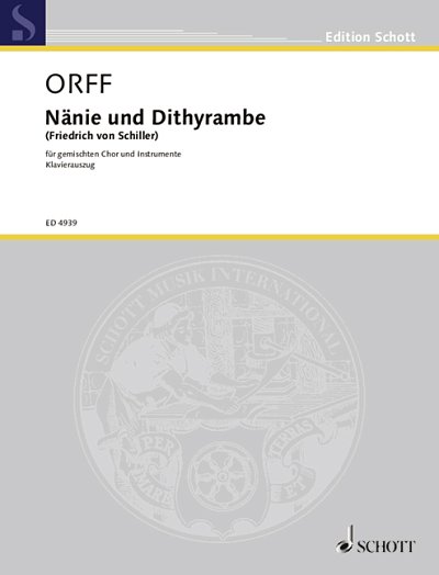 DL: C. Orff: Nänie und Dithyrambe (KA)