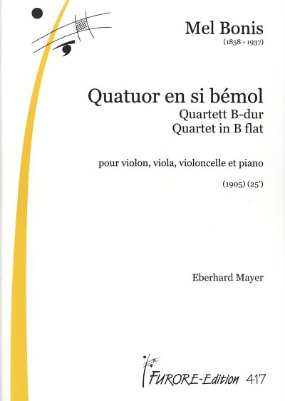 M. Bonis: Quartett B-Dur, VlVlaVcKlav (Pa+St)