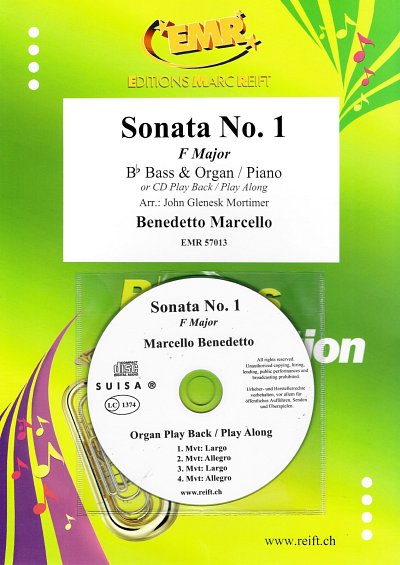 B. Marcello: Sonata No. 1, TbBKlv/Org (+CD)
