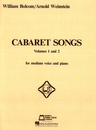 W. Bolcom: Cabaret Songs Volumes 1 and 2, GesMKlav