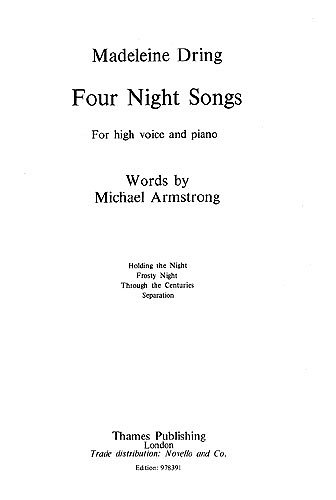 M. Dring: 4 Night Songs, GesHKlav