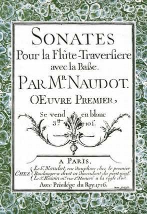 J.-C. Naudot: 6 Sonates pour la Flûte-Traversiè, FlBc (Faks)