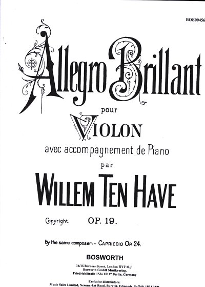 Allegro Brillante Op.19, VlKlav (KlavpaSt)
