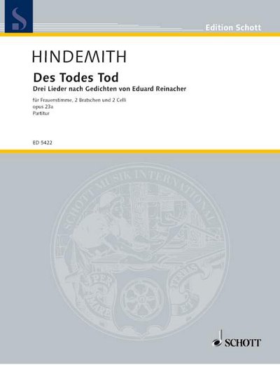 DL: P. Hindemith: Des Todes Tod (Part.)