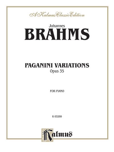 J. Brahms: Paganini Variations (Complete), Klav