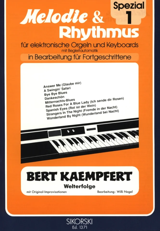 Melodie & Rhythmus Spezial, Heft 1: Bert Kaempfert Welterfolge de Bert  Kaempfert