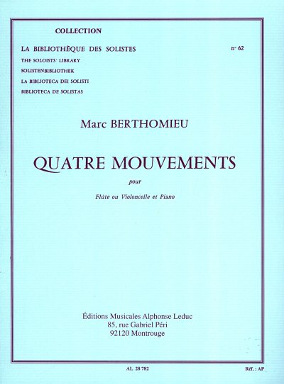 M. Berthomieu: Marc Berthomieu: Four Mouvements (Bu)