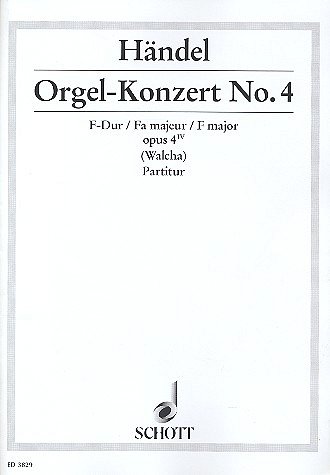 G.F. Händel: Orgel-Konzert Nr. 4 F-Dur op, 2ObFagStr (Part.)