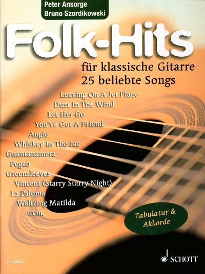 Folk-Hits fuer klassische Gitarre, Git (+Tab)