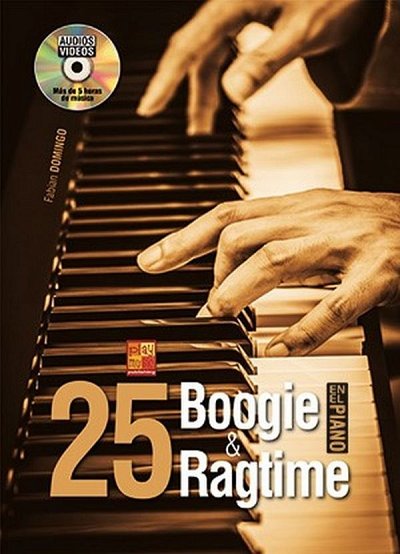 F. Domingo: 25 boogie & ragtime en el piano, Klav (+DVD)