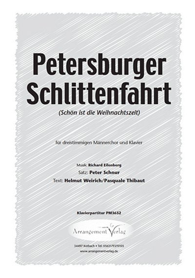 R. Eilenberg Petersburger Schlittenfahrt (dreistimmig)