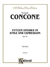 G. Concone et al.: Concone: Fifteen Studies in Style and Expression, Op. 25