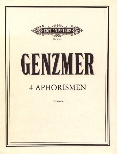 H. Genzmer: 4 Aphorismen (1989)