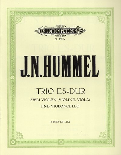 J.N. Hummel: Trio für 2 Violen (Violine und Viola) und Violoncello Es-Dur